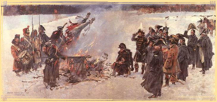 Napoleon pendant la retraite de Russie
